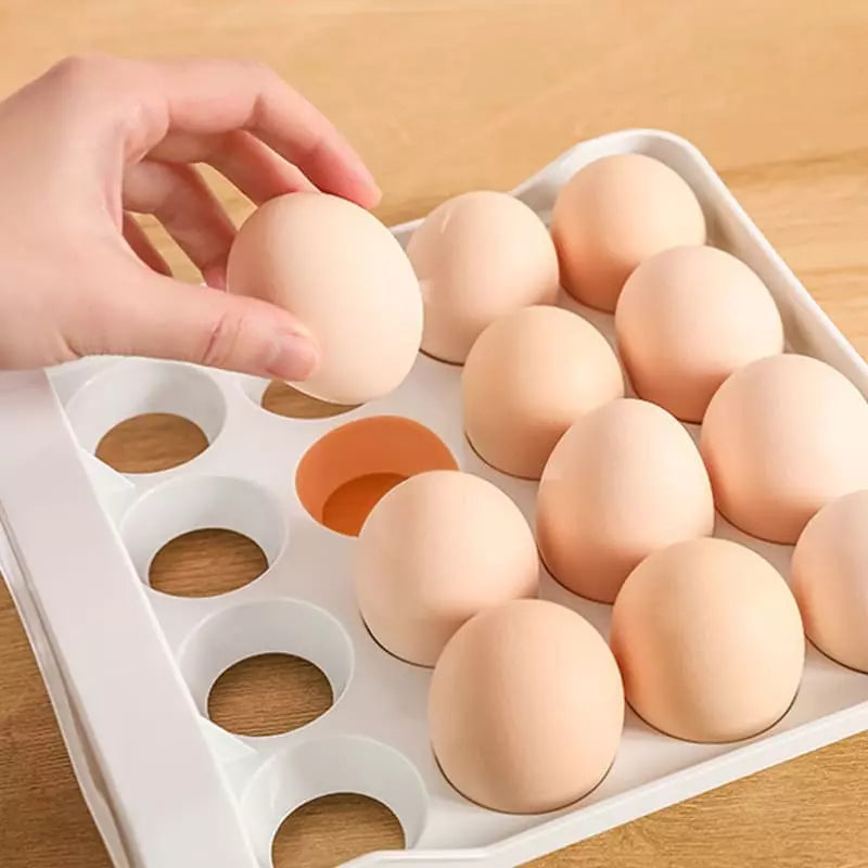Refrigerator Organizer with Drawers and Egg Tray
