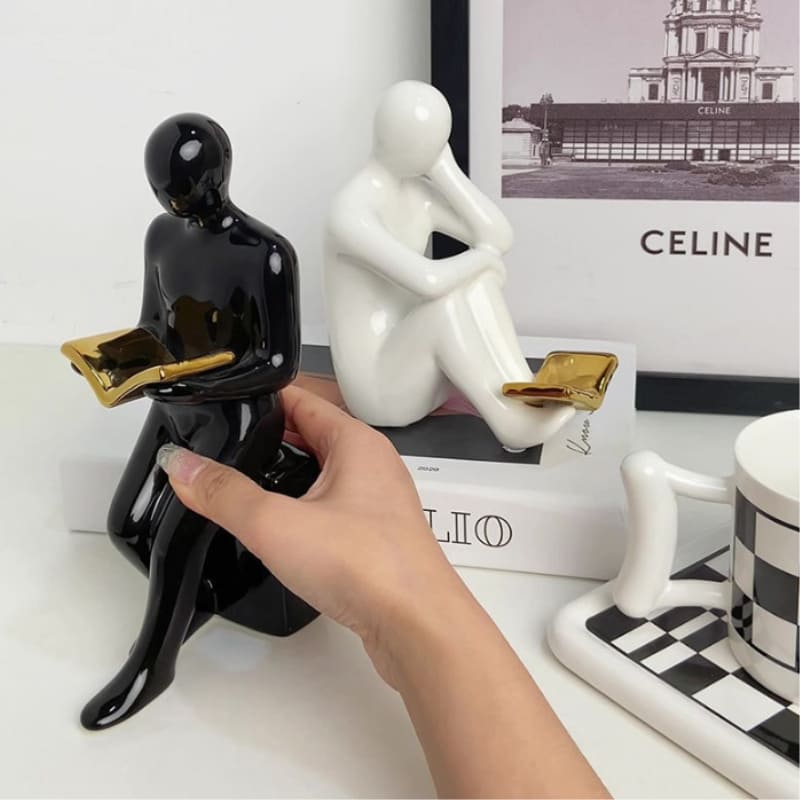 Bibliocanto Ceramic Decorative Bookend