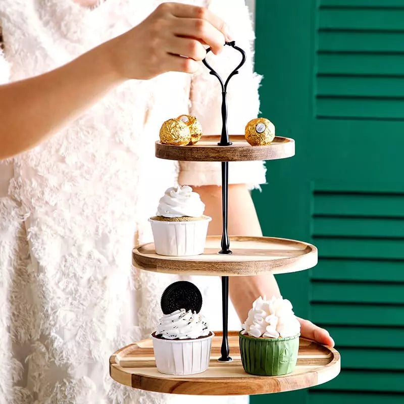 Wooden Candy Tray Stand for Sweets