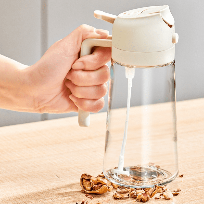 Oil Sprayer Dispenser Oil and Vinegar Holder 2-in-1