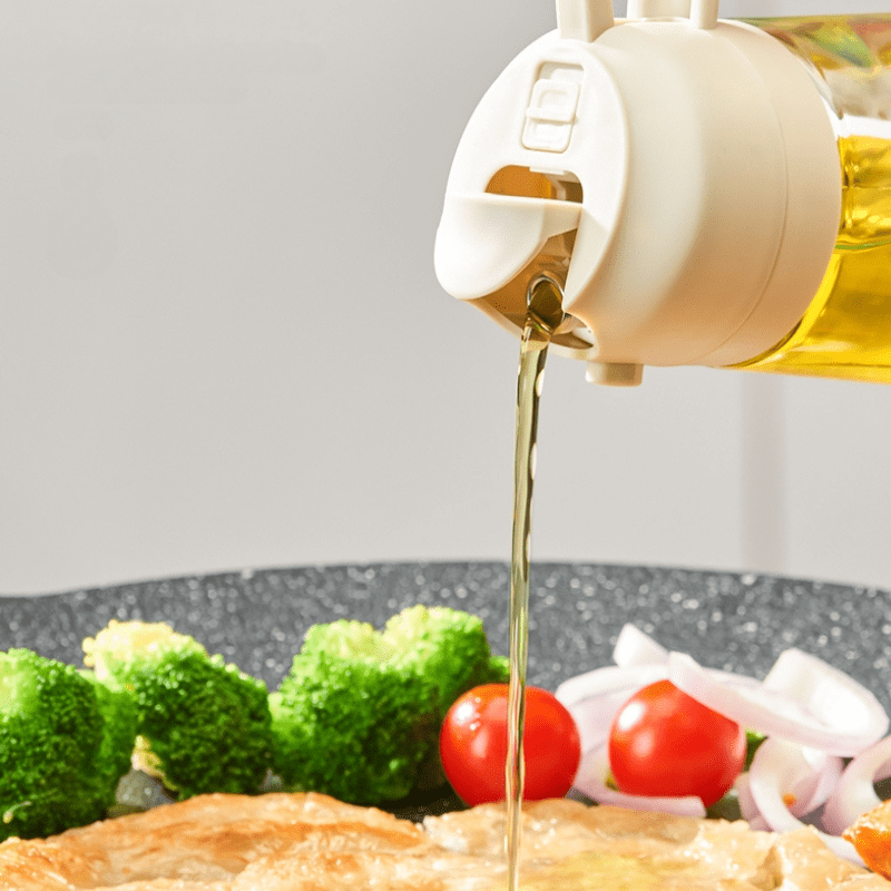 Oil Sprayer Dispenser Oil and Vinegar Holder 2-in-1