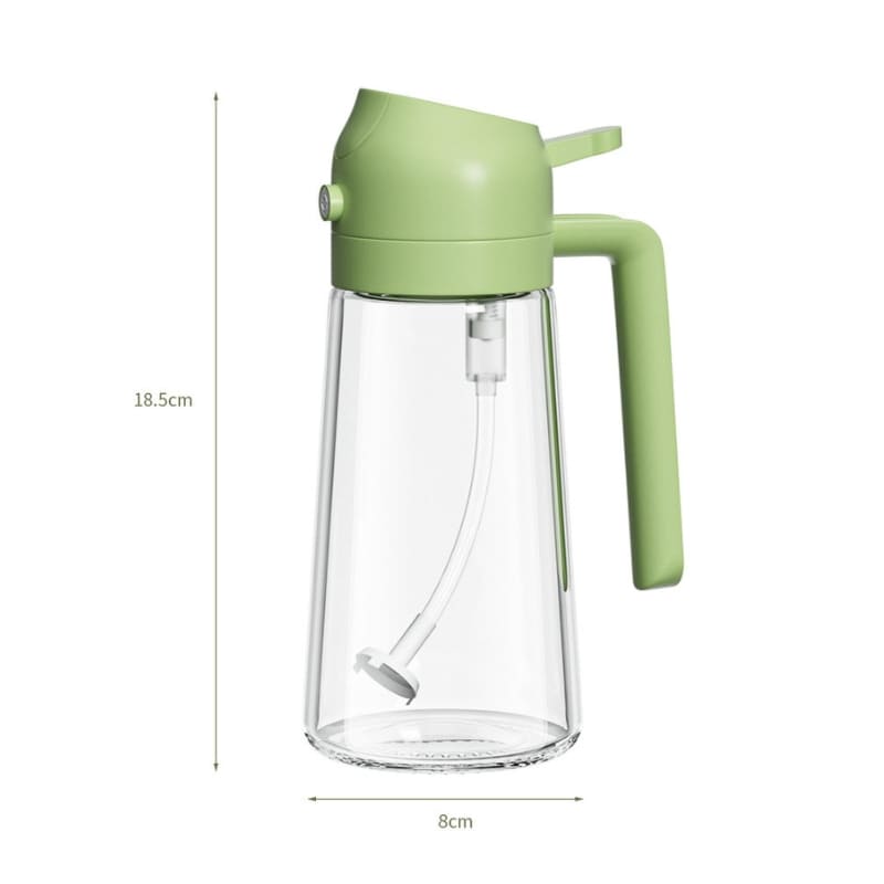 Oil Sprayer Dispenser Oil and Vinegar Holder 2-in-1