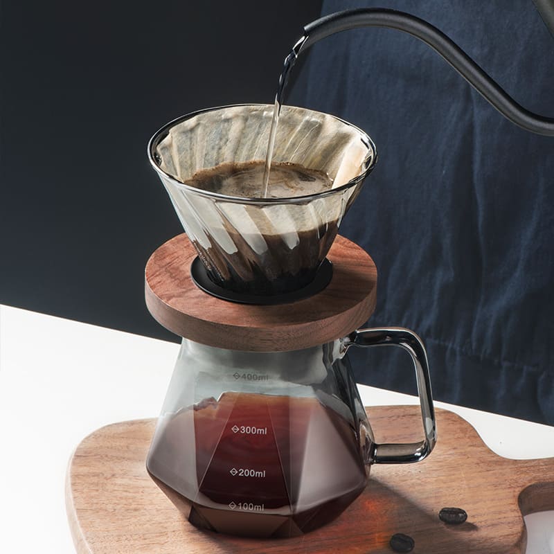 Glass Coffee Bottle Borosilicate Coffee Dripper Hario V60