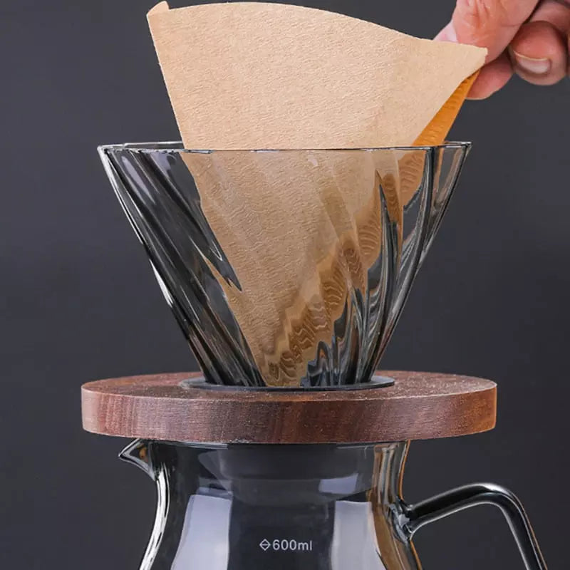 Glass Coffee Bottle Borosilicate Coffee Dripper Hario V60
