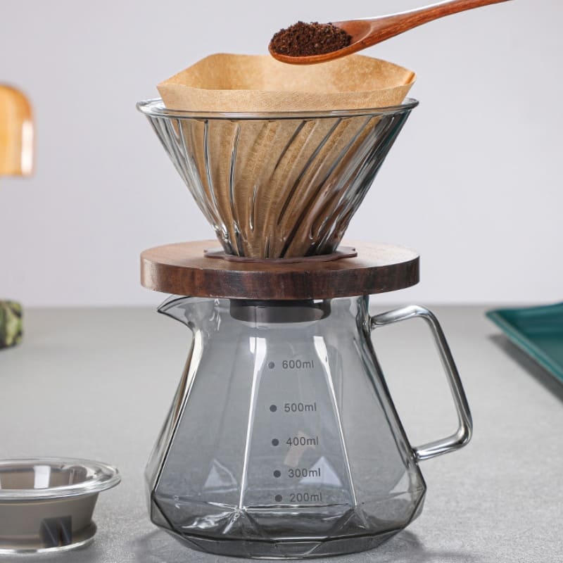 Glass Coffee Bottle Borosilicate Coffee Dripper Hario V60