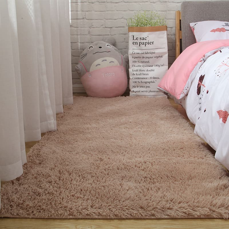 Plain Plush Doormat - Khaki