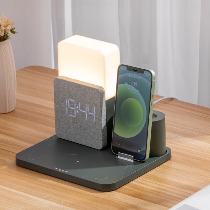 Induction Charger for Desk Lamp and Alarm Clock