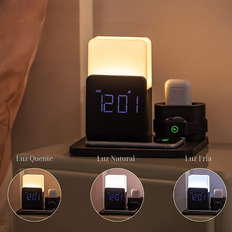 Induction Charger for Desk Lamp and Alarm Clock