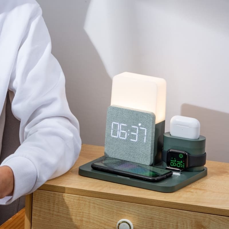 Induction Charger for Desk Lamp and Alarm Clock