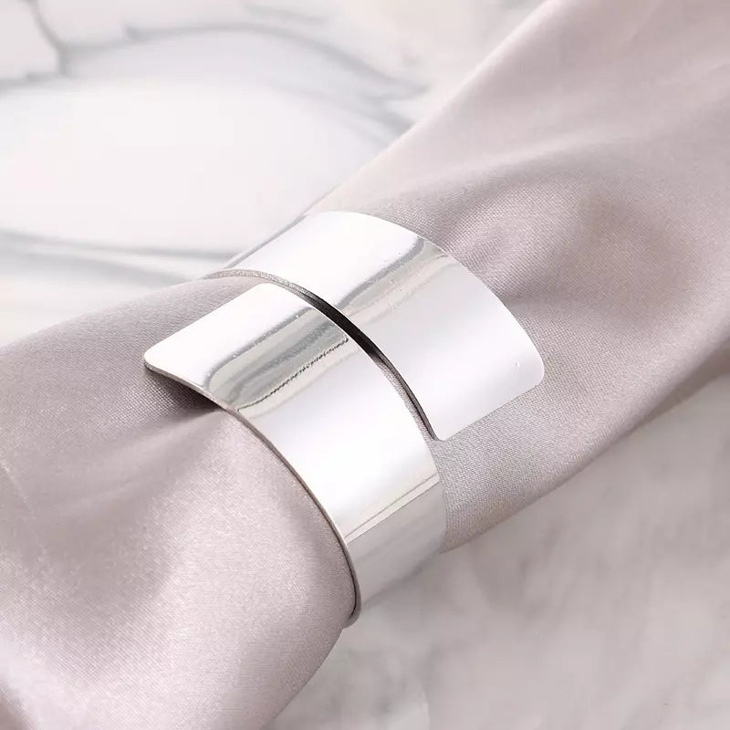 6-piece Spiral Fabric Napkin Rings Set
