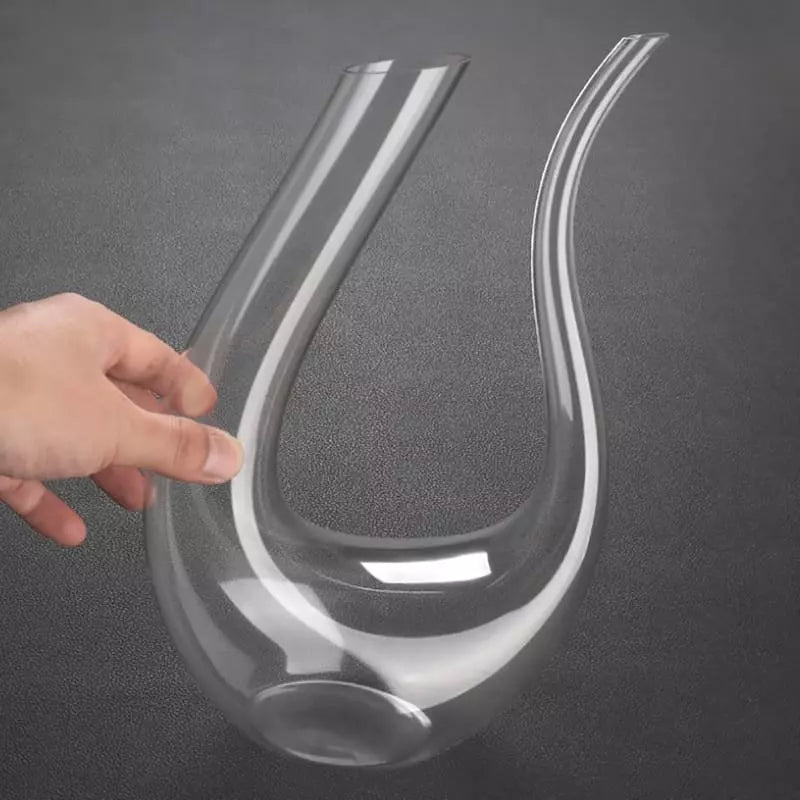 Polished Glass Swan Wine Decanter Decanter