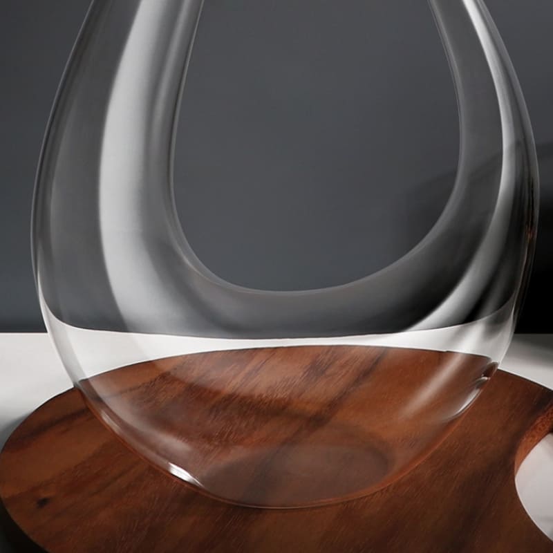 Polished Glass Swan Wine Decanter Decanter