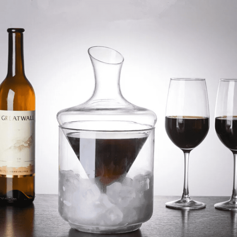 Wine and Whisky Decanter Ice Bucket Glass Bar