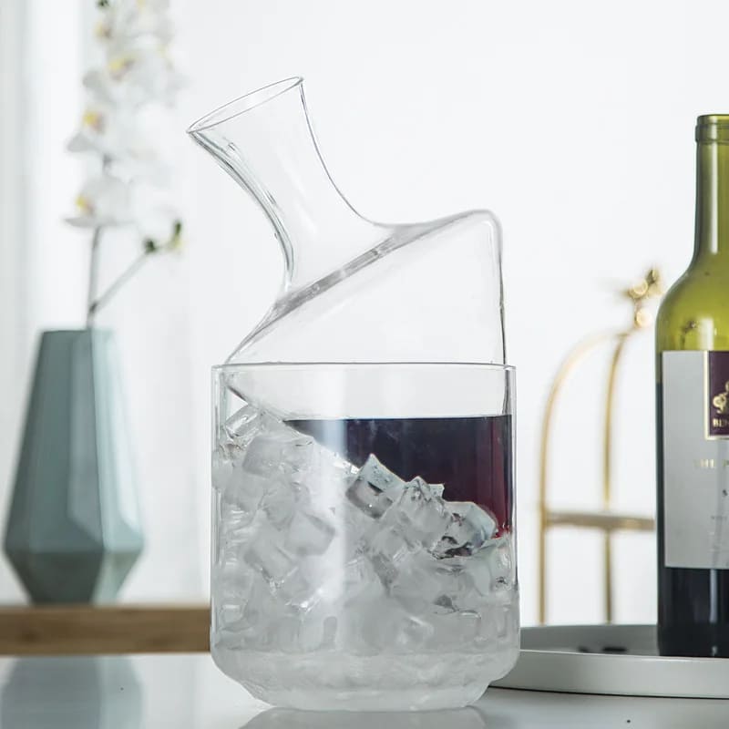 Wine and Whisky Decanter Ice Bucket Glass Bar