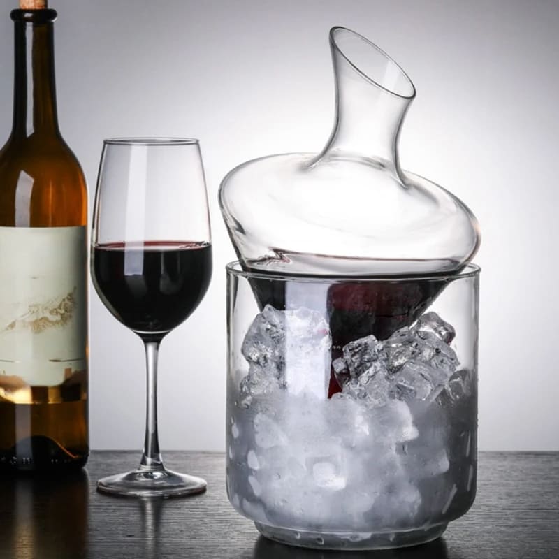 Wine and Whisky Decanter Ice Bucket Glass Bar