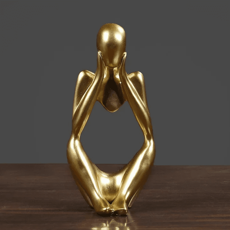 Resin Table Decoration Sculpture Thinker Statue Polihousi