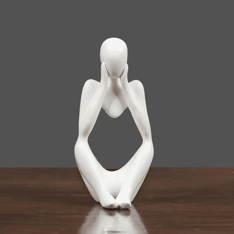 Resin Table Decoration Sculpture Thinker Statue Polihousi