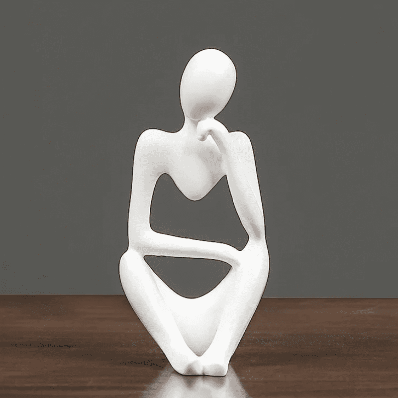Resin Table Decoration Sculpture Thinker Statue Polihousi