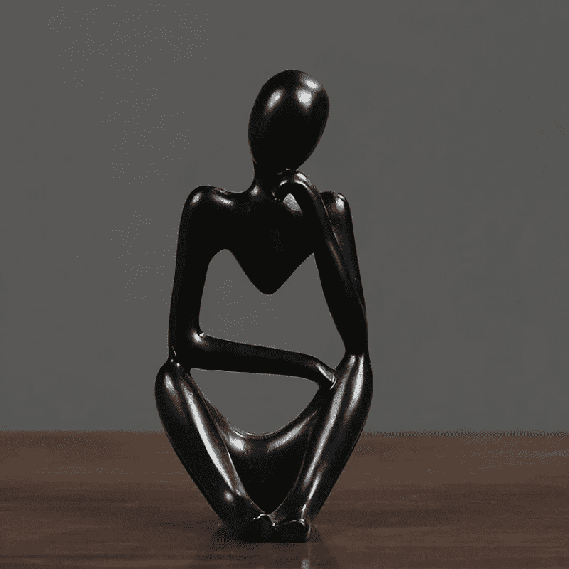 Resin Table Decoration Sculpture Thinker Statue Polihousi