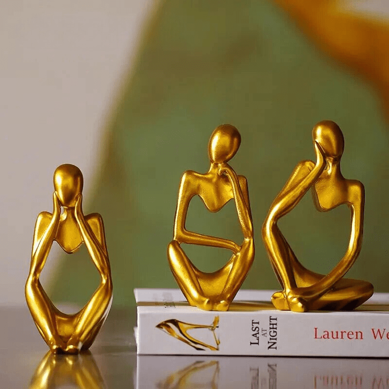 Resin Table Decoration Sculpture Thinker Statue Polihousi