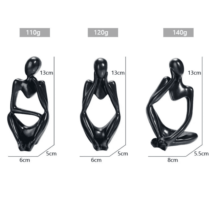 Resin Table Decoration Sculpture Thinker Statue Polihousi