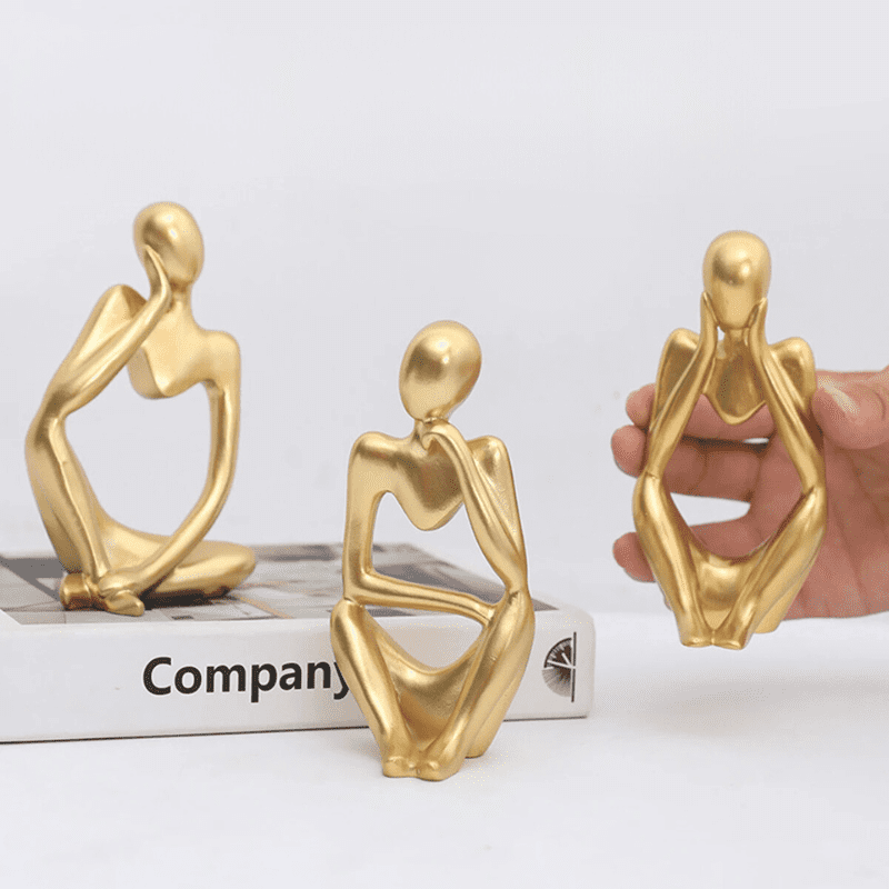 Resin Table Decoration Sculpture Thinker Statue Polihousi