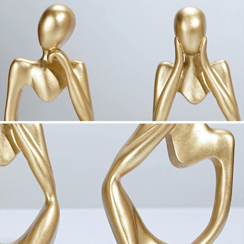 Resin Table Decoration Sculpture Thinker Statue Polihousi