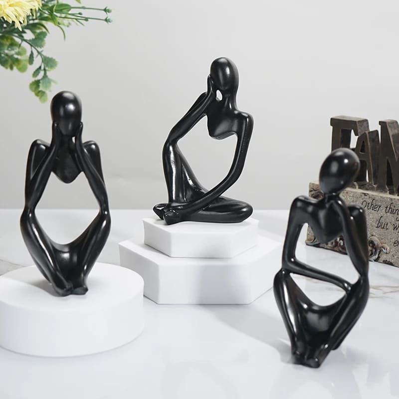 Resin Table Decoration Sculpture Thinker Statue Polihousi
