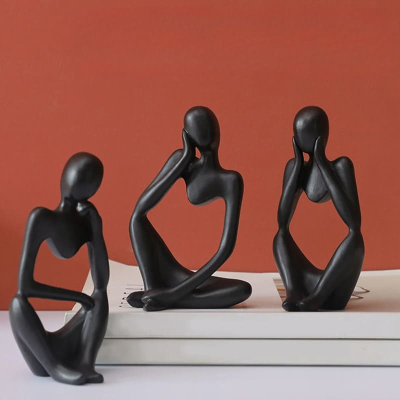 Resin Table Decoration Sculpture Thinker Statue Polihousi
