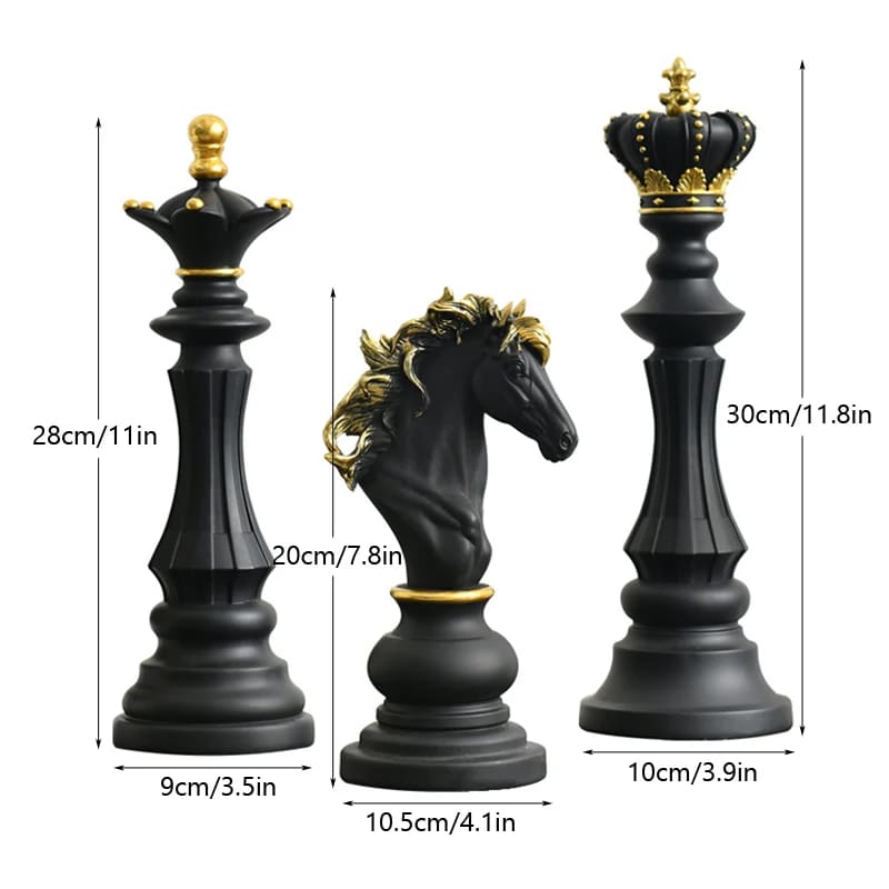 Resin Table Decoration Chess Piece Statues