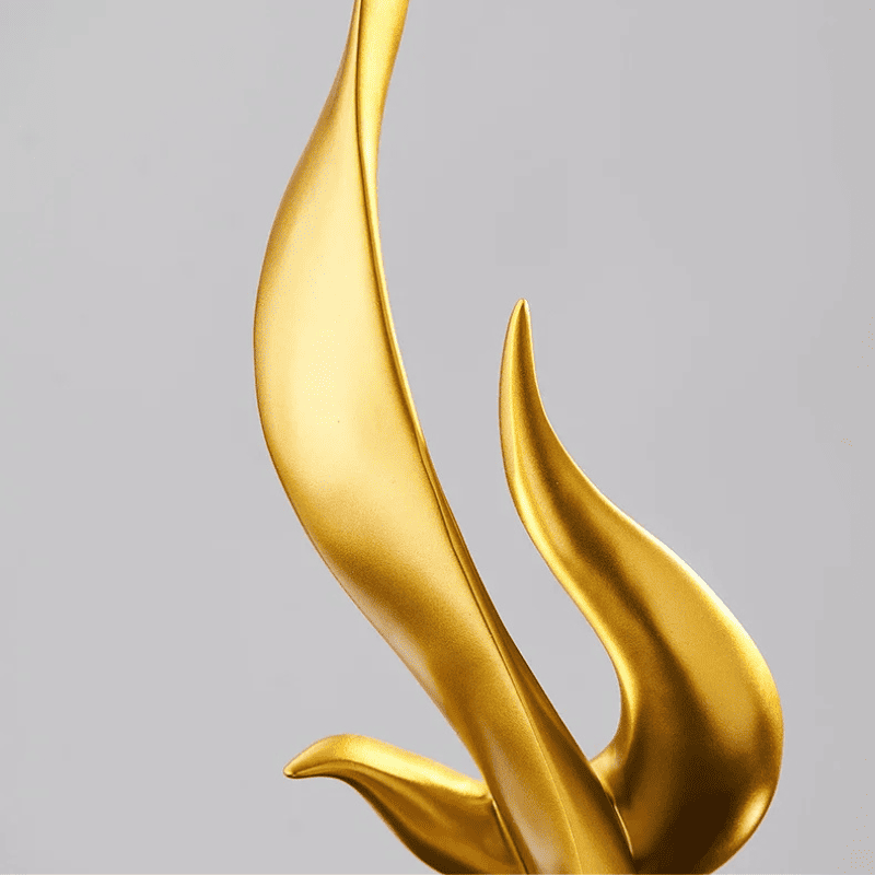 Room Decoration Resin Abstract Flame Sculpture Polystone