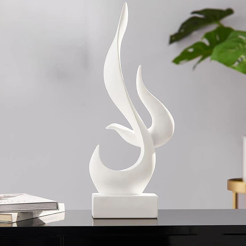 Room Decoration Resin Abstract Flame Sculpture Polystone