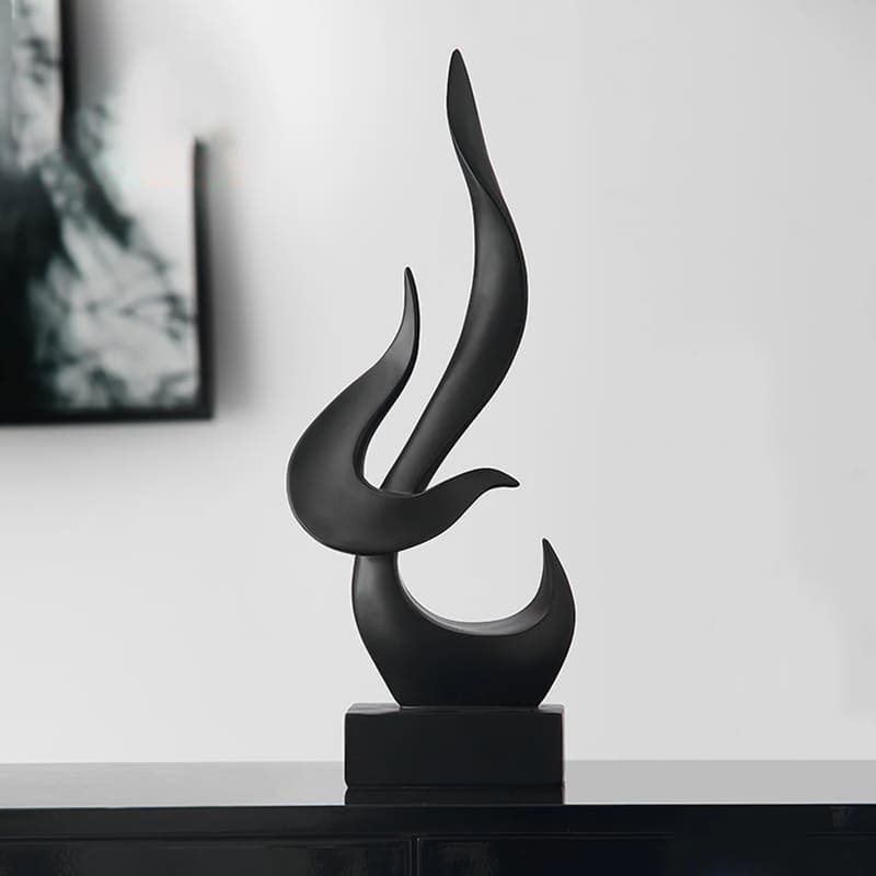 Room Decoration Resin Abstract Flame Sculpture Polystone
