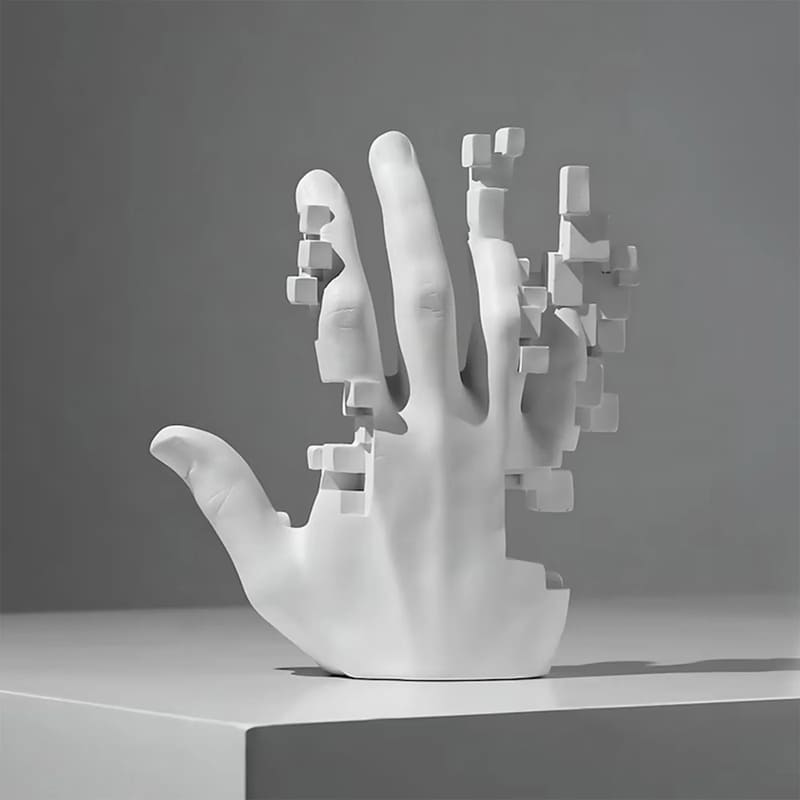 Living Room Decoration Resin Hand Statue Artistic Polystone