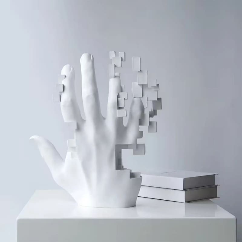 Living Room Decoration Resin Hand Statue Artistic Polystone