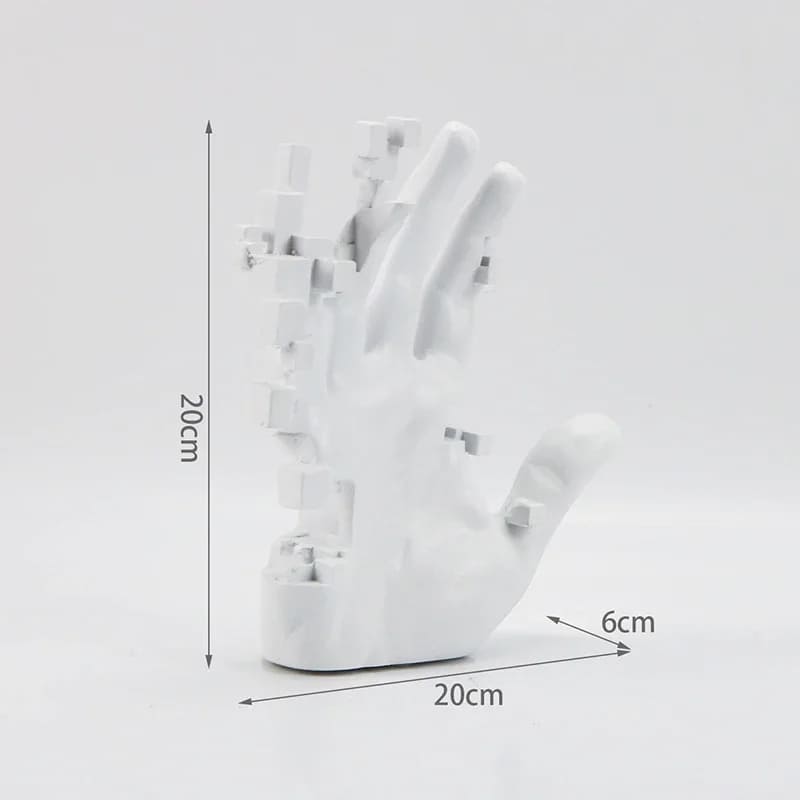 Living Room Decoration Resin Hand Statue Artistic Polystone