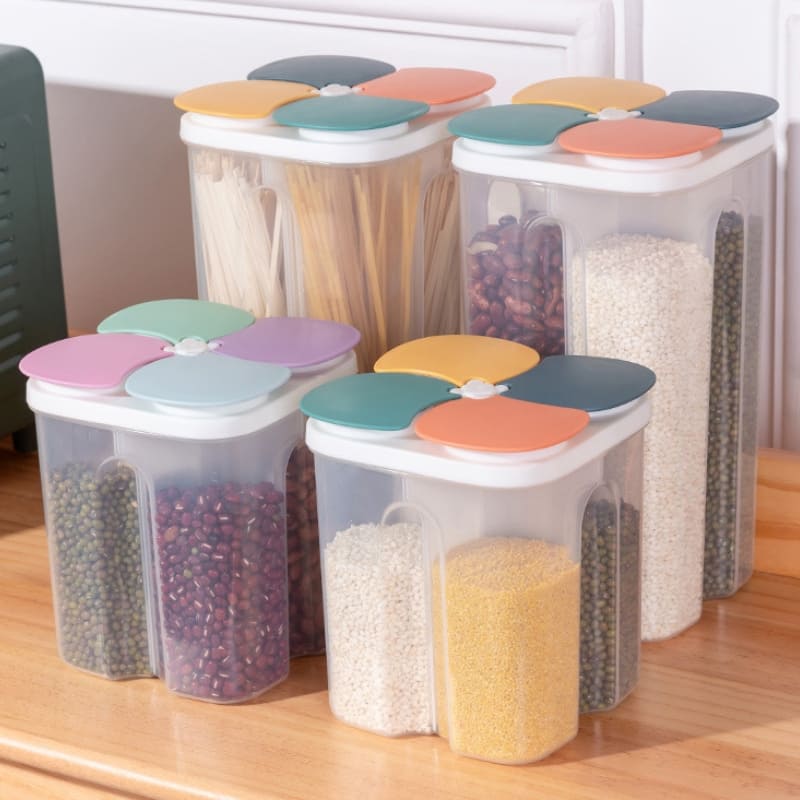 Food and Cereal Dispenser with Dividers