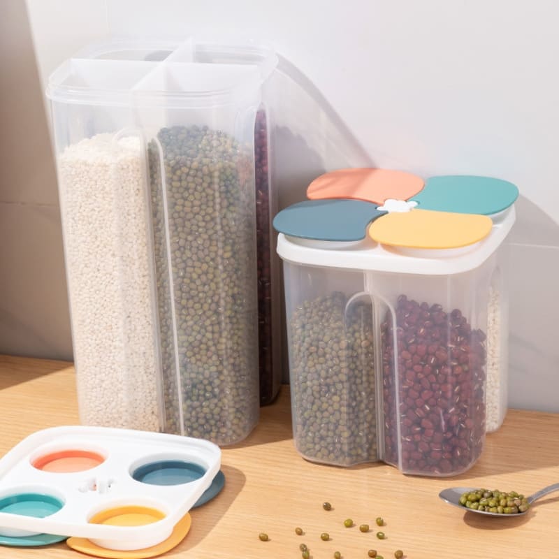 Food and Cereal Dispenser with Dividers
