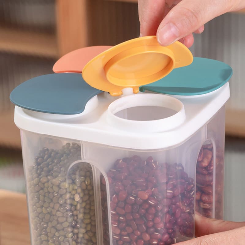 Food and Cereal Dispenser with Dividers