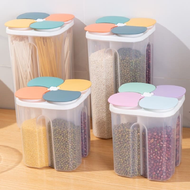 Food and Cereal Dispenser with Dividers