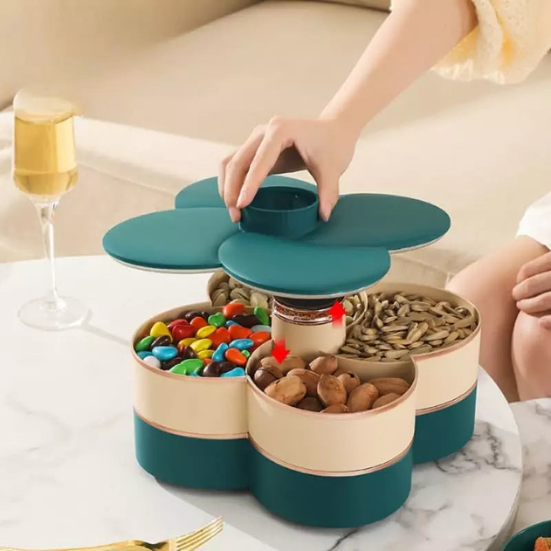 Rotating Food Candy Fruit Dispenser Organizer
