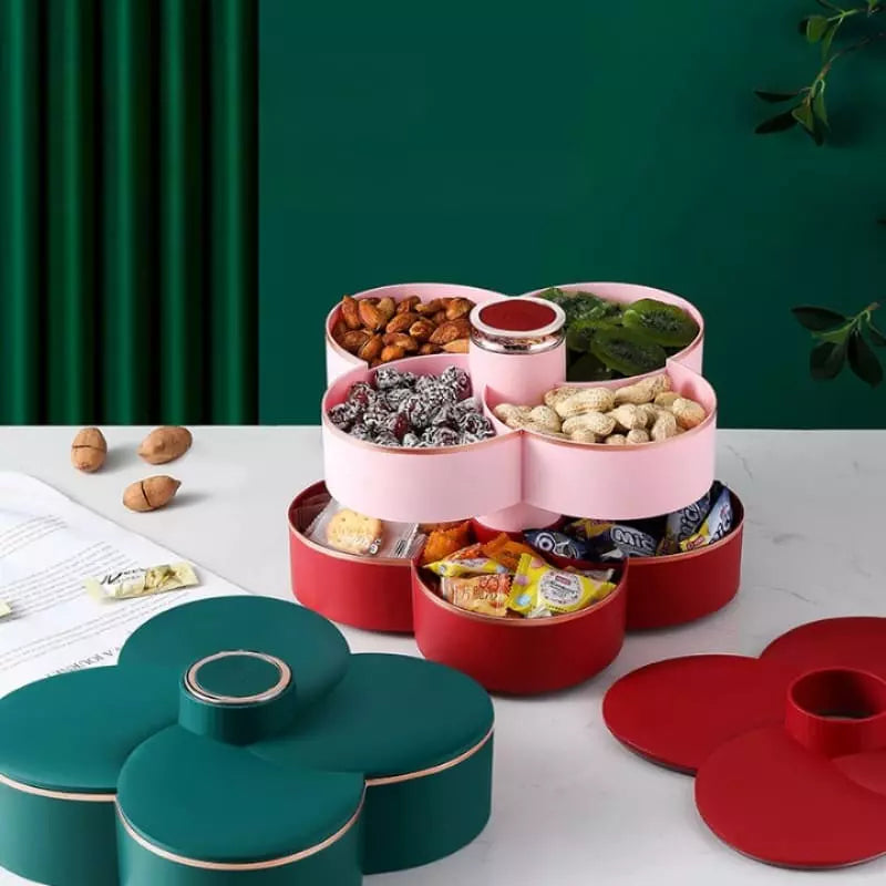 Rotating Food Candy Fruit Dispenser Organizer