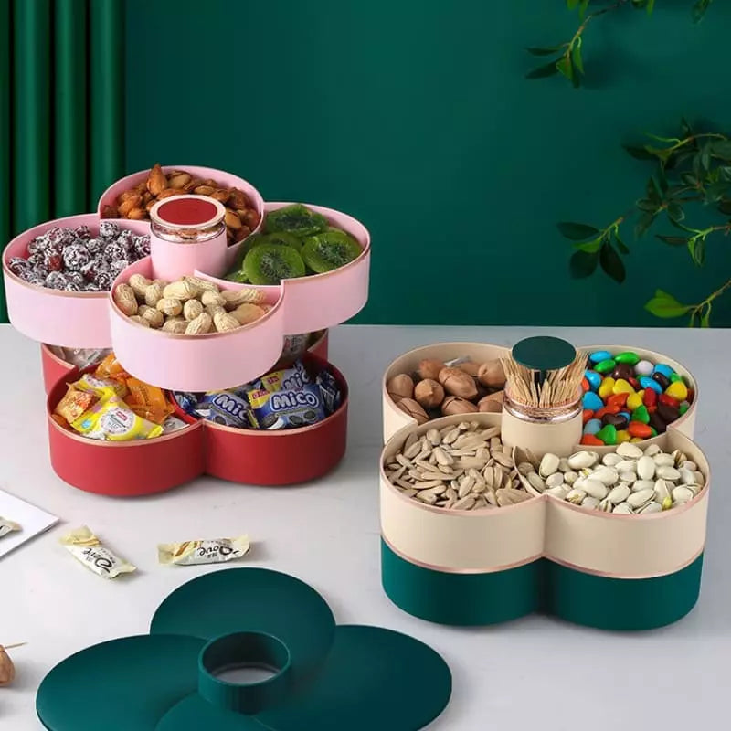 Rotating Food Candy Fruit Dispenser Organizer
