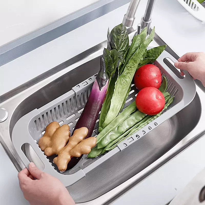 Expandable Polyhouse Food Drainer Basket
