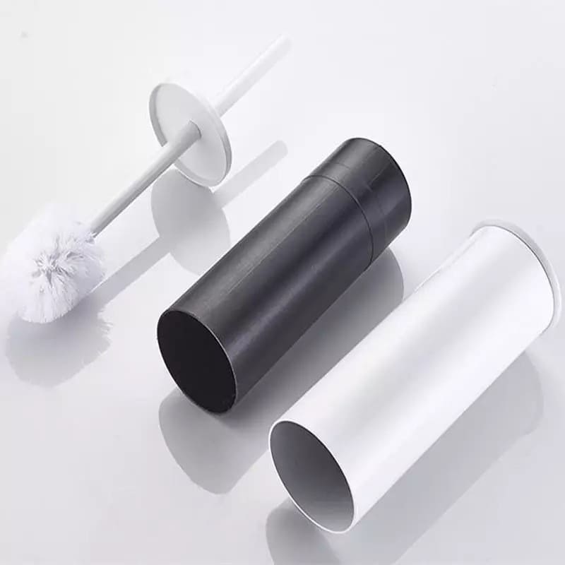 Premium Aluminum Bathroom Toilet Brush with Holder