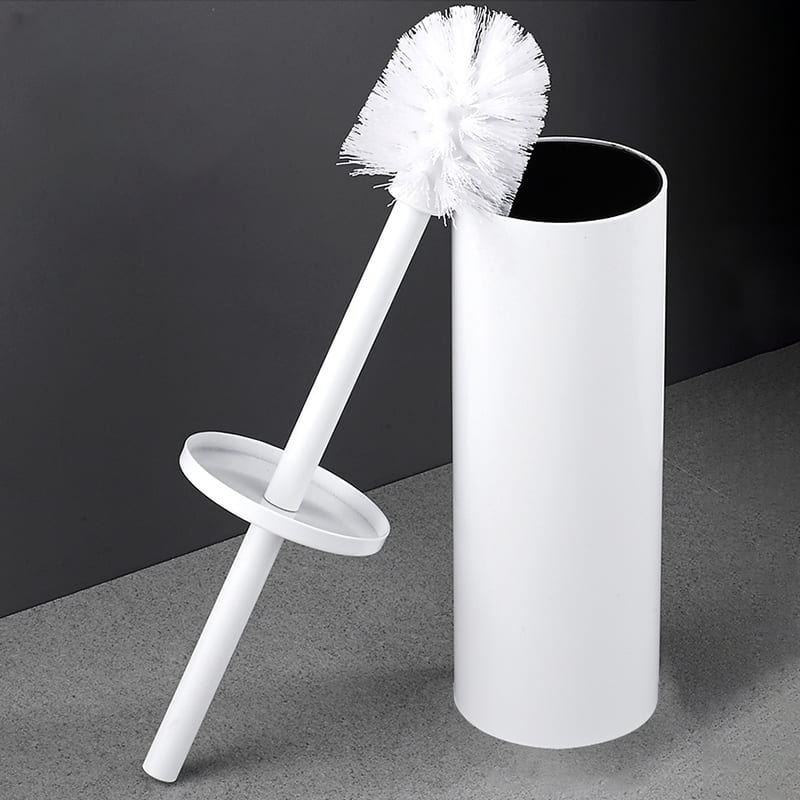Premium Aluminum Bathroom Toilet Brush with Holder
