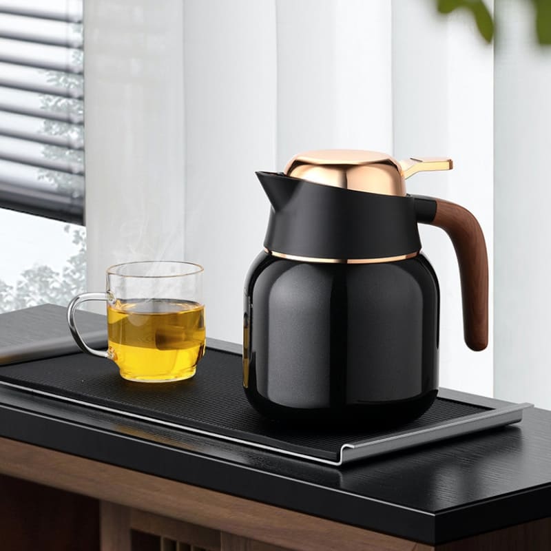 1000ml Stainless Steel and Ceramic Coffee and Tea Thermos Bottle