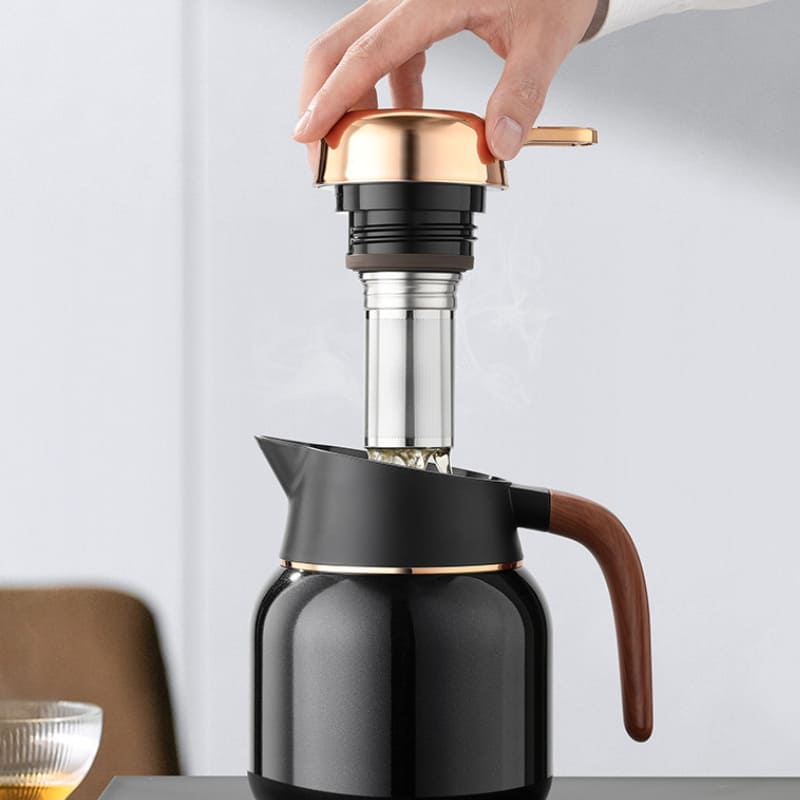 1000ml Stainless Steel and Ceramic Coffee and Tea Thermos Bottle