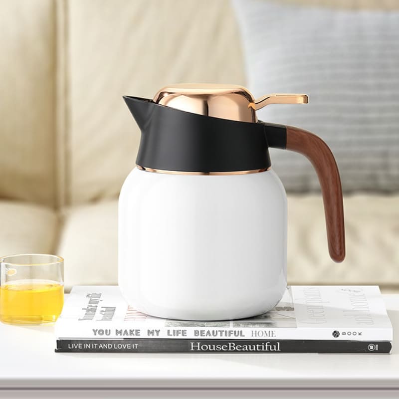 1000ml Stainless Steel and Ceramic Coffee and Tea Thermos Bottle