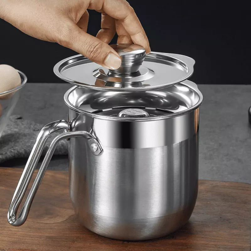 Stainless Steel Egg Separator Jar with Polyurethane Lid